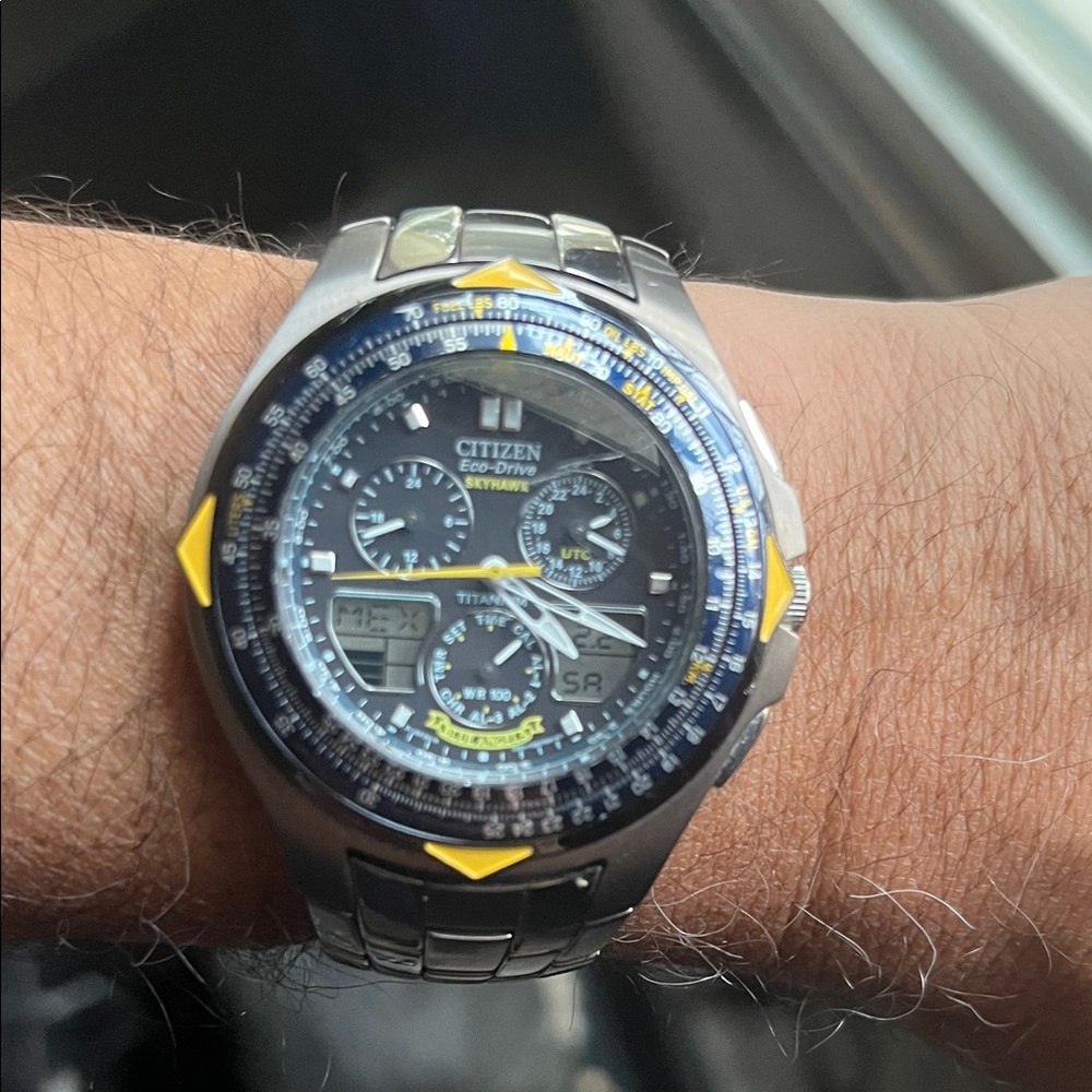 Citizen Eco-Drive Skyhawk Blue Angels Edition Titanium Watch - Picture 8 of 11